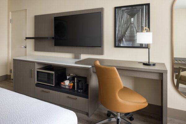 South Tower TV and Desk View