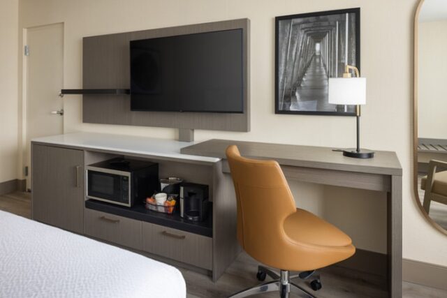South Tower TV and Desk View