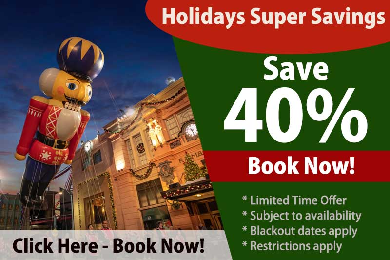 holidays savings 40% off